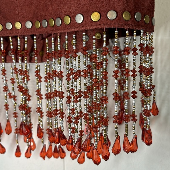 Nasty Gal Genuine Suede Appliqué Halterneck Mini Dress - Picture 9 of 17